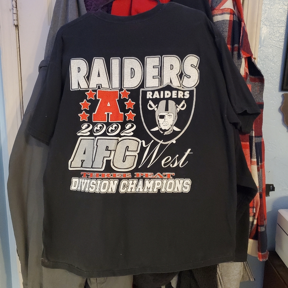 Rare vintage shirt Rich Gannons MVP year and 02 AFC Champs size XL